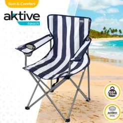 Aktive 82x49.5x64.5 Cm Fixed Folding Chair Steel With Cup Holder 10 Aktive 82x49.5x64.5 Cm Fixed Folding Chair Steel With Cup Holder -Intex || Bestway || GRE Sales Store aktive 82x49.5x64.5 cm fixed folding chair steel with cup holder 1
