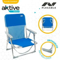 Aktive Fixed Folding Chair Aluminium 55x34x71 Cm With Handle 11 Aktive Fixed Folding Chair Aluminium 55x34x71 Cm With Handle -Intex || Bestway || GRE Sales Store aktive fixed folding chair aluminium 55x34x71 cm with handle 2
