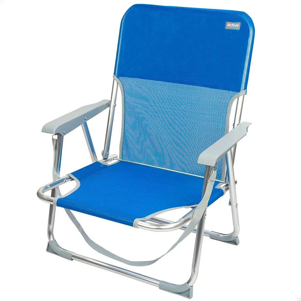 Aktive Fixed Folding Chair Aluminium 55x34x71 Cm With Handle 3 Aktive Fixed Folding Chair Aluminium 55x34x71 Cm With Handle