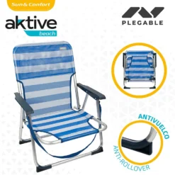 Aktive Fixed Folding Chair Aluminium 55x35x72 Cm -Intex || Bestway || GRE Sales Store aktive fixed folding chair aluminium 55x35x72 cm 2
