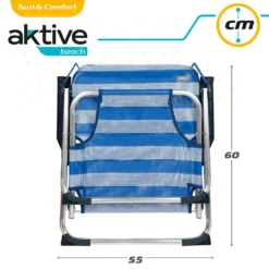 Aktive Fixed Folding Chair Aluminium 55x35x72 Cm -Intex || Bestway || GRE Sales Store aktive fixed folding chair aluminium 55x35x72 cm 6