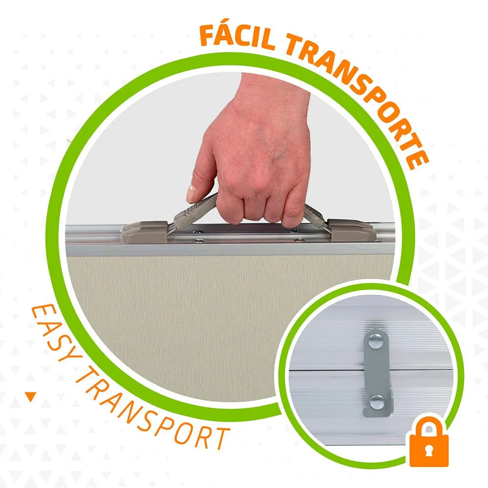 Aktive Folding Camping Table With Benches 139x82x67 Cm 7 Aktive Folding Camping Table With Benches 139x82x67 Cm - Image 5