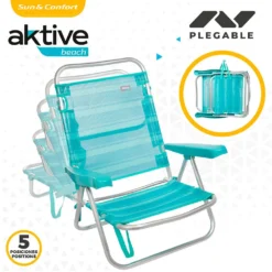 Aktive Folding Chair Multi-Position Aluminium 61x43x82 Cm -Intex || Bestway || GRE Sales Store aktive folding chair multi position aluminium 61x43x82 cm 2