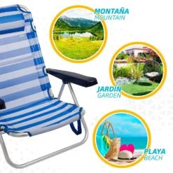 Aktive Folding Chair Multi-Position Aluminium 62x48x83 Cm -Intex || Bestway || GRE Sales Store aktive folding chair multi position aluminium 62x48x83 cm 4