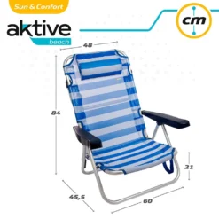 Aktive Folding Chair Multi-Position Aluminium 62x48x83 Cm -Intex || Bestway || GRE Sales Store aktive folding chair multi position aluminium 62x48x83 cm 5