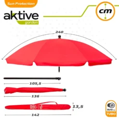Aktive Umbrella 240 Cm With UV Protection -Intex || Bestway || GRE Sales Store aktive umbrella 240 cm with uv protection 6