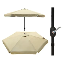 300 Cm Beige 38/38 Mm Parasol