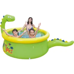 Dinosaur Prompt Set Pool With Spray Pool -Intex || Bestway || GRE Sales Store avenli dinosaur prompt set pool with spray pool 1