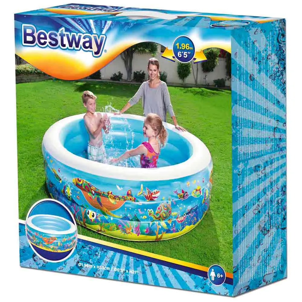 Bestway 196x53 Cm Round Inflatable Pool 4 Bestway 196x53 Cm Round Inflatable Pool - Image 2