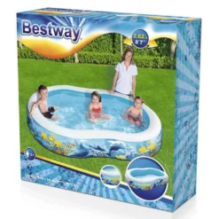 Bestway Family 262x157x46 Cm Oval Inflatable Pool -Intex || Bestway || GRE Sales Store bestway family 262x157x46 cm oval inflatable pool 3