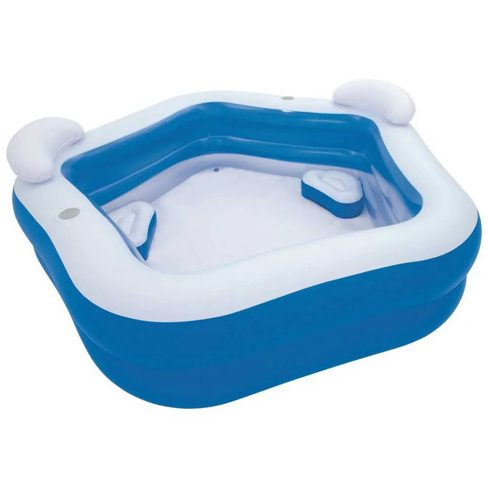 Bestway Family Fun 213x207x69 Cm Square Inflatable Pool 4 Bestway Family Fun 213x207x69 Cm Square Inflatable Pool - Image 2