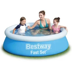 Bestway Fast Set 183x51 Cm Round Inflatable Pool -Intex || Bestway || GRE Sales Store bestway fast set 183x51 cm round inflatable pool 1