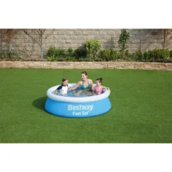 Bestway Fast Set 183x51 Cm Round Inflatable Pool -Intex || Bestway || GRE Sales Store bestway fast set 183x51 cm round inflatable pool 3
