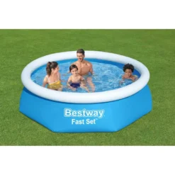 Bestway Fast Set 244x61 Cm Round Inflatable Pool -Intex || Bestway || GRE Sales Store bestway fast set 244x61 cm round inflatable pool 2
