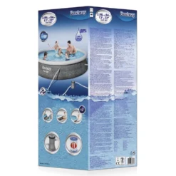 Bestway Fast Set Rattan 396x84 Cm Round Inflatable Pool -Intex || Bestway || GRE Sales Store bestway fast set rattan 396x84 cm round inflatable pool 4