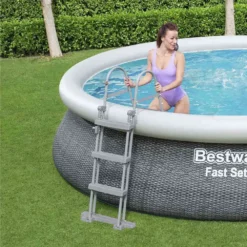 Bestway Fast Set Rattan 457x107 Cm Round Inflatable Pool 18 Bestway Fast Set Rattan 457x107 Cm Round Inflatable Pool -Intex || Bestway || GRE Sales Store bestway fast set rattan 457x107 cm round inflatable pool 7