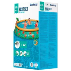 Bestway Paradise Palms 457x 84 Cm Round Inflatable Pool -Intex || Bestway || GRE Sales Store bestway paradise palms 457x 84 cm round inflatable pool 4