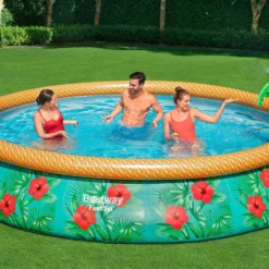 Bestway Paradise Palms 457x 84 Cm Round Inflatable Pool -Intex || Bestway || GRE Sales Store bestway paradise palms 457x 84 cm round inflatable pool 8