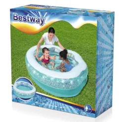 Bestway Sparkle Shell 150x127x43 Cm Round Inflatable Pool -Intex || Bestway || GRE Sales Store bestway sparkle shell 150x127x43 cm round inflatable pool 1