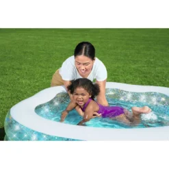 Bestway Sparkle Shell 150x127x43 Cm Round Inflatable Pool -Intex || Bestway || GRE Sales Store bestway sparkle shell 150x127x43 cm round inflatable pool 4