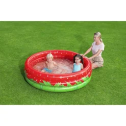 Bestway Sweet Strawberry 160x38 Cm Round Inflatable Pool -Intex || Bestway || GRE Sales Store bestway sweet strawberry 160x38 cm round inflatable pool 4