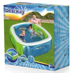 Bestway Window 168x168x56 Cm Square Inflatable Pool -Intex || Bestway || GRE Sales Store bestway window 168x168x56 cm square inflatable pool 9