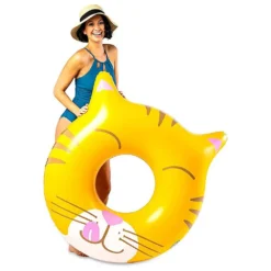 Cat Face Vinyl Float -Intex || Bestway || GRE Sales Store bigmouth inc cat face vinyl float 3