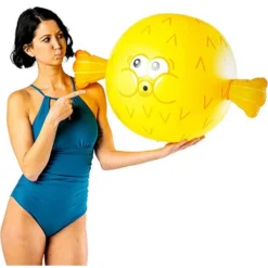 Puffer Fish Beach Ball -Intex || Bestway || GRE Sales Store bigmouth inc puffer fish beach ball 4