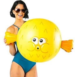 Puffer Fish Beach Ball -Intex || Bestway || GRE Sales Store bigmouth inc puffer fish beach ball 5