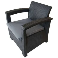 Capri Resin Garden Furniture Set Ratan-Effect -Intex || Bestway || GRE Sales Store chillvert capri resin garden furniture set ratan effect 4