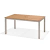 Imperia Aluminium And FSC Eucalyptus Rectangle Table 150x89.3x74.40cm -Intex || Bestway || GRE Sales Store chillvert imperia aluminium and fsc eucalyptus rectangle table 150x89.3x74.40cm