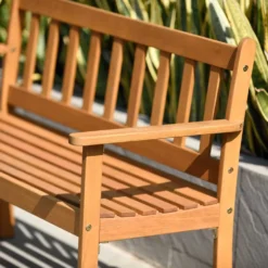 Milan FSC Eucalyptus Bench 118.4x51.90x79.9cm -Intex || Bestway || GRE Sales Store chillvert milan fsc eucalyptus bench 118.4x51.90x79.9cm 5