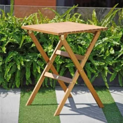 Milan FSC Eucalyptus Folding Square Table 56x56cm -Intex || Bestway || GRE Sales Store chillvert milan fsc eucalyptus folding square table 56x56cm 2