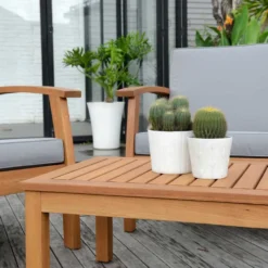 Milan FSC Eucalyptus Wood Garden Set -Intex || Bestway || GRE Sales Store chillvert milan fsc eucalyptus wood garden set 5