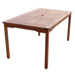 Napoles FSC Eucalyptus Rectangle Table 150x90.5x75.1cm
