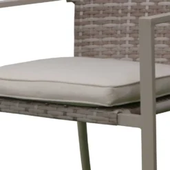 Varenna Stackable Steel And Synthetic Rattan Chair 56x55x86cm -Intex || Bestway || GRE Sales Store chillvert varenna stackable steel and synthetic rattan chair 56x55x86cm 2