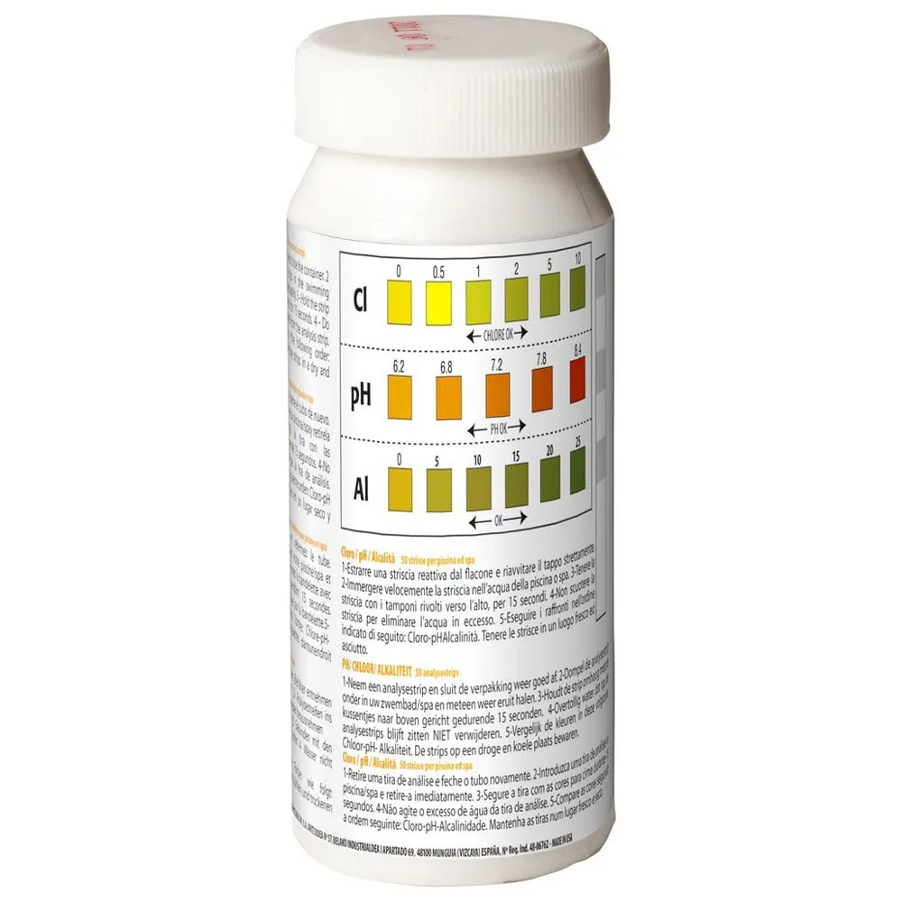 Chlorine+pH+Alkalinity Analysis 50 Strips 3 Chlorine+pH+Alkalinity Analysis 50 Strips