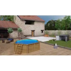 Lili 2 Round Wooden Pool Ø 280x107 Cm -Intex || Bestway || GRE Sales Store gre pools lili 2 round wooden pool o 280x107 cm 4