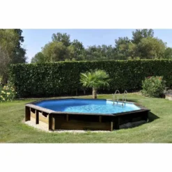 Violette 2 Round Wooden Pool Ø 500x127 Cm -Intex || Bestway || GRE Sales Store gre pools violette 2 round wooden pool o 500x127 cm 3