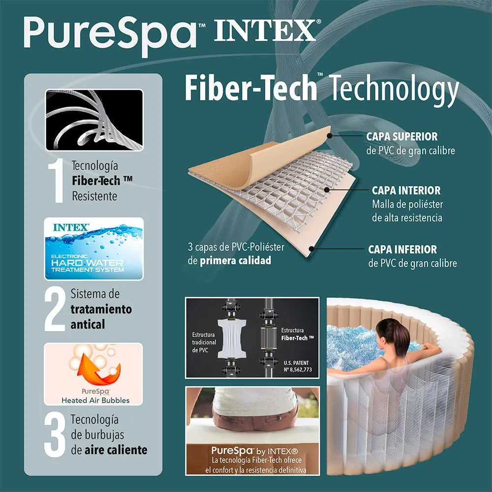 Intex Bubble Massage PureSpa Pool 8 Intex Bubble Massage PureSpa Pool - Image 6