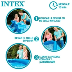 Intex Easy Set Inflatable Pool 244x61 Cm -Intex || Bestway || GRE Sales Store intex easy set inflatable pool 244x61 cm 3