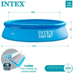 Intex Easy Set With Filter Cartridge Pump 244x61 Cm Pool -Intex || Bestway || GRE Sales Store intex easy set with filter cartridge pump 244x61 cm pool 5