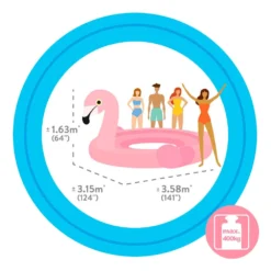 Intex Giant Flamingo For 4 People -Intex || Bestway || GRE Sales Store intex giant flamingo for 4 people 3