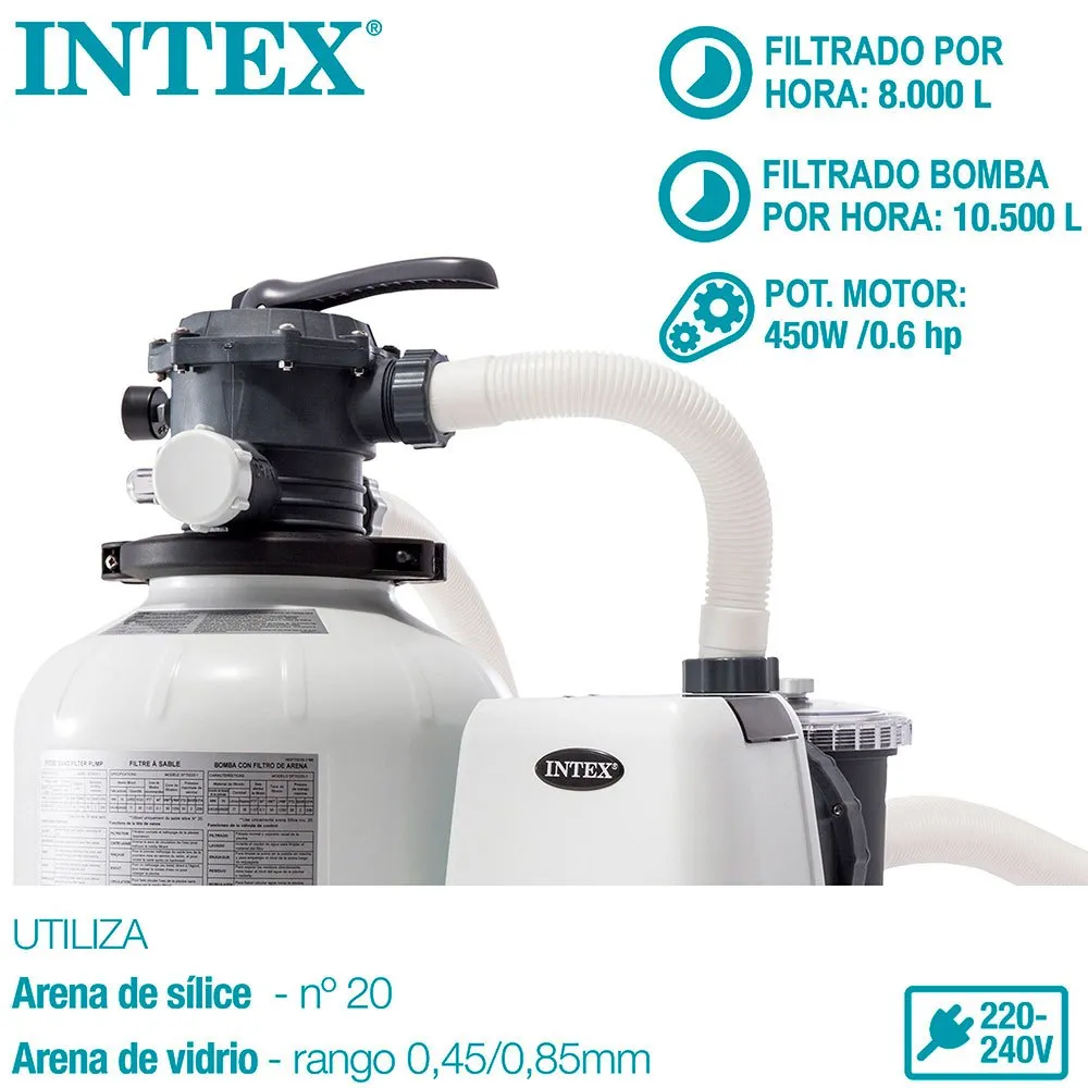 Intex Krystal Clear Sand Filter Pump 10.500L/h 5 Intex Krystal Clear Sand Filter Pump 10.500L/h - Image 3