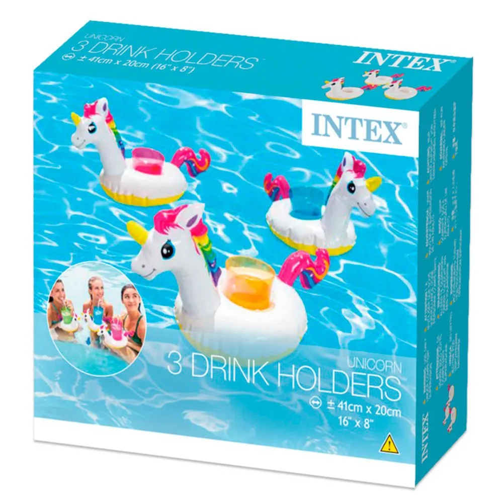 Intex Set Of 3 Unicorn Cup Holders 4 Intex Set Of 3 Unicorn Cup Holders - Image 2