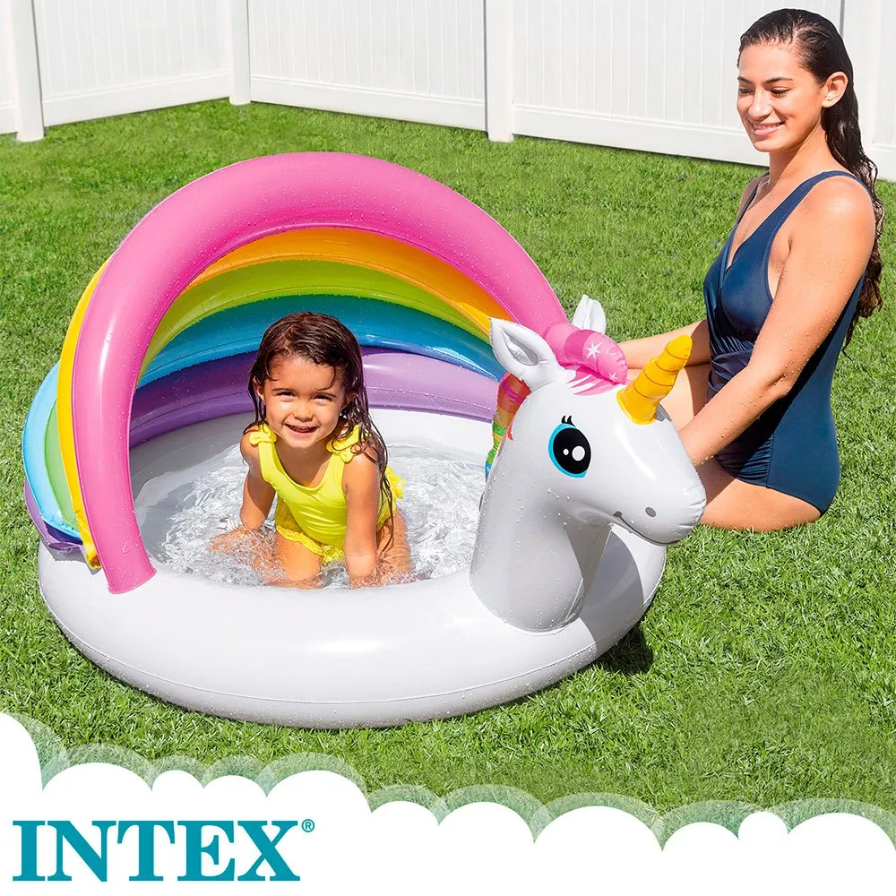 Intex Unicorn With Rainbow Awning 127x102x69 Cm Pool 4 Intex Unicorn With Rainbow Awning 127x102x69 Cm Pool - Image 2