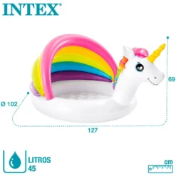 Intex Unicorn With Rainbow Awning 127x102x69 Cm Pool 14 Intex Unicorn With Rainbow Awning 127x102x69 Cm Pool -Intex || Bestway || GRE Sales Store intex unicorn with rainbow awning 127x102x69 cm pool 5