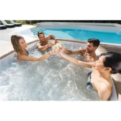 Lay-z Spa Palma Hydrojet 201x201x80 Cm Inflatable Hot Tub -Intex || Bestway || GRE Sales Store lay z spa palma hydrojet 201x201x80 cm inflatable hot tub 6
