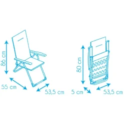 Fixed Folding Armchair 86x55x53.5cm -Intex || Bestway || GRE Sales Store solenny fixed folding armchair 86x55x53.5cm 7