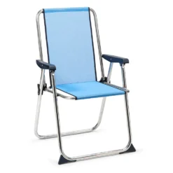 Fixed Folding Chair Aluminium 89x55x53cm